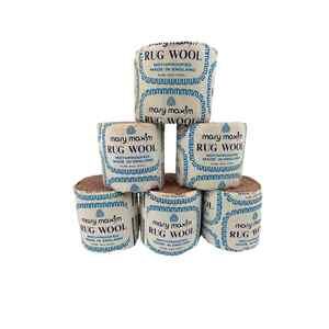 Vintage Mary Maxim Rug Wool Yarn Lot 6 Shade 9 Lot 762 Brown England